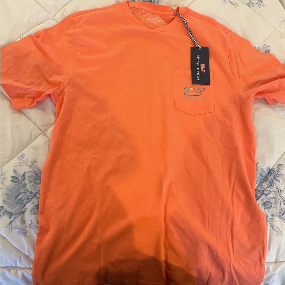 Vineyard Vines Orange Short Sleeve Tee